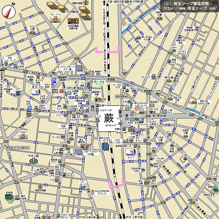 蕨ソープMAP